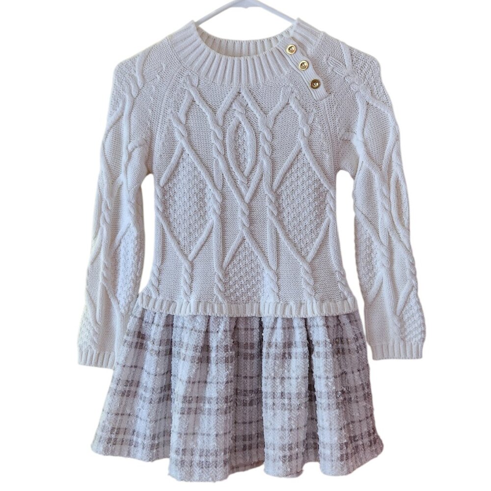 Beautiful Max Studio Girls’ Dress – Size 6X / 6–7 Years – White